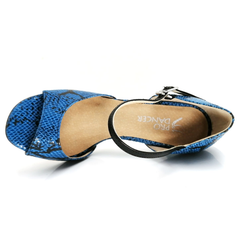Women's Blue Real Leather 7cm/9cm Heels Dance Shoes Tango Shoes