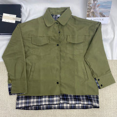 Retro Checkered Work Jacket