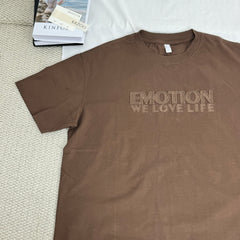 Hand-worn vintage short-sleeved T-shirt