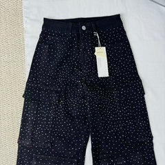 High-Waisted Starry Sky Jeans