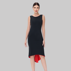 Customisable-Women's Performance Sleeveless Latin Salsa Dance Dress Competition Dress