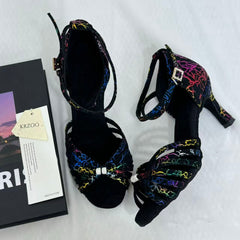 Soft-Soled Indoor High-Heeled Dance Shoes