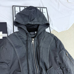 Heavy-Duty Pleated Cotton Jacket