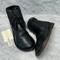 Leather soft leather sole marten boots