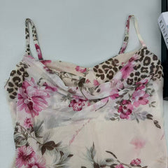 Floral print fitted short dress
