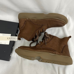 Genuine Leather Ethnic Style Martin Boots