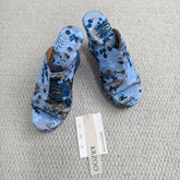 Waterproof platform fish-mouth flip-flops