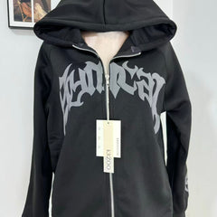 Letter and Star Print Hoodie