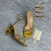 Water droplet butterfly 8-inch heels