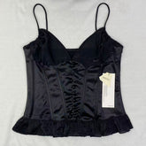 Backless strapless top without sleeves