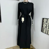 Cotton-Linen Embroidered Closed-Style Robe