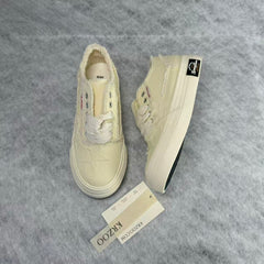 Star embroidery platform canvas shoes