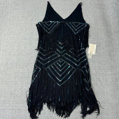 V-neck sleeveless irregular dress