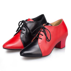 Women's Real Leather 4.5cm Heels Teaching & Practice Shoes Ballroom Dance Shoes