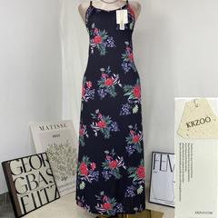 Shanxiang Changduan Flowered Strapless Dress