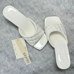 Knitted pointed-toe high-heeled shoes