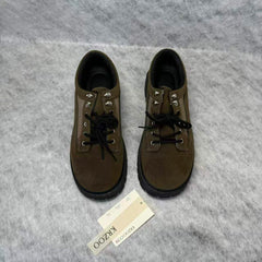 High-top low-cut thick-soled casual leather shoes