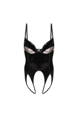 Blake Lacquer Crotchless Bodysuit