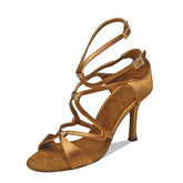 Women's Satin Customized Heel Latin Shoes Salsa Shoes Ballroom Dance Shoes