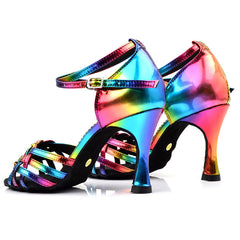 Women's PU Customized Heel Latin Shoes Salsa Shoes Ballroom Dance Shoes