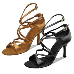 Women's Satin Customized Heel Latin Shoes Salsa Shoes Ballroom Dance Shoes