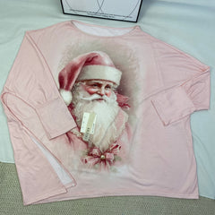 Christmas snowman printed crewneck shirt
