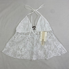 Hollowed-out lace circular strap