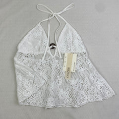 Hollowed-out lace circular strap