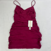 Low-neck pleated dress