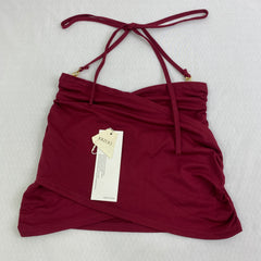 Low-cut neckline short metal chain vest