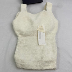 Lambskin ribbon padded vest
