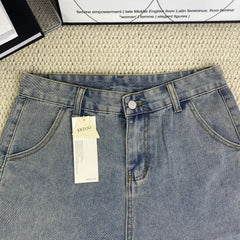 Five-piece embroidered short denim pants
