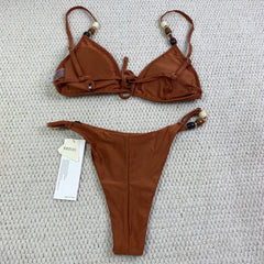 Solid-color one-piece swimsuit