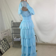 Breathable sleeveless long dress