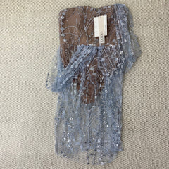 Fluffy sequin-covered bustier dress