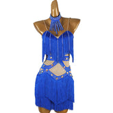 Customisable-Women's Tassel DanceWear Dance Dress Performance Wear