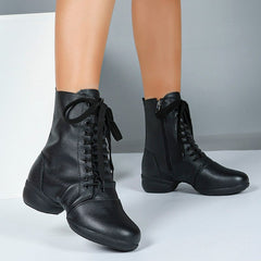 Women's Leatherette 4cm Heel With Lace-up Dance Shoes JazShoes