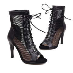 Women's Customized Heel Suede Sole Dance Boots Dance Heels