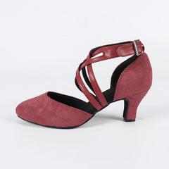Women's Suede Customized Heel Ballroom Dance Shoes Modern Dance Shoes