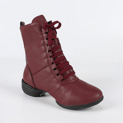 Women's Leatherette Boots JazWith Lace-up Dance Boots/Dance Shoes