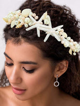 White Pearl Shell Starfish Headband