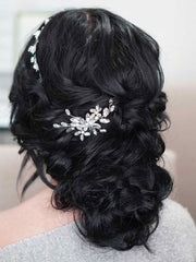 Sparkling Silver Rhinestone Hair Comb