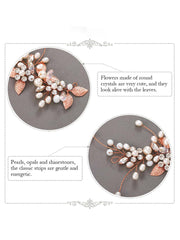 Vine Pearl Leaf Wedding Hair Accessories