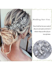 Crystal Vine Hair Accessories for Weddings