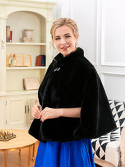 Women's Faux Fur Shawl