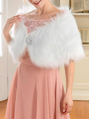 Winter Faux Fur Shawl