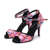 Women's Leatherette Customized Heel Latin Shoes Salsa Shoes Ballroom Dance Shoes