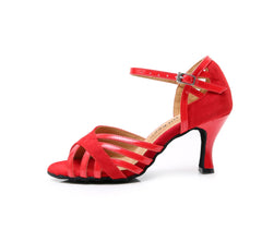 Women's Leatherette Customized Heel Latin Shoes Salsa Shoes Ballroom Dance Shoes