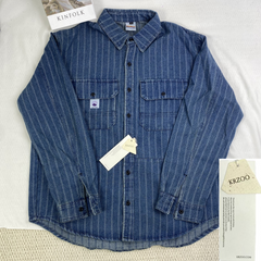 Lazy denim long-sleeved shirt jacket