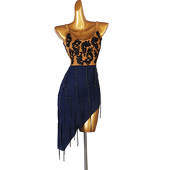 Customisable-Women's Sleeveless Performance Latin Dance Dress Dance Wear